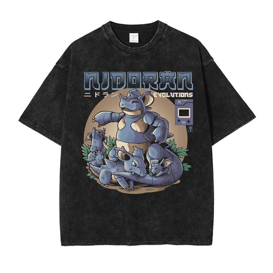 [Pokémon] NIDOQUEEN Oversized Vintage T-shirt
