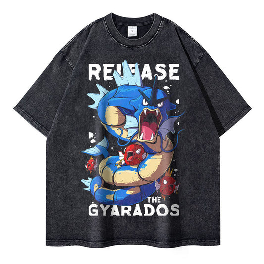 [Pokémon] GYARADOS Oversized Vintage T-shirt