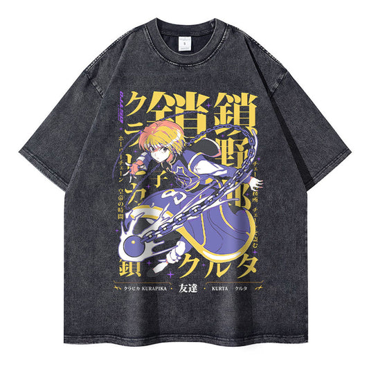 [Hunter x Hunter] Camiseta vintage extragrande de KURAPIKA