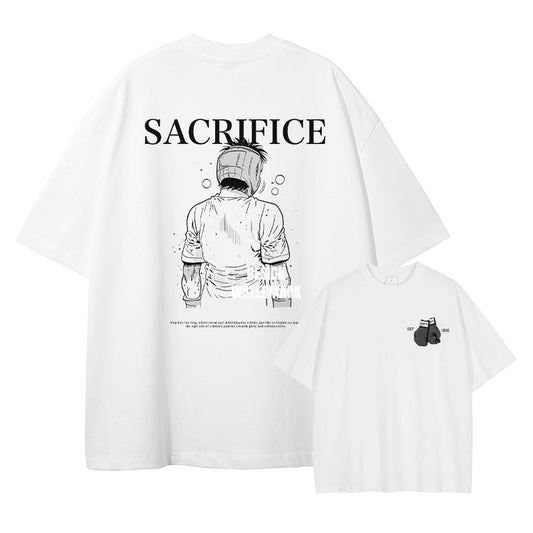 [Hajime no Ippo] Camiseta blanca extragrande de IPPO