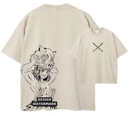[Demon Slayer] RENGOKU Camiseta vintage extragrande 2