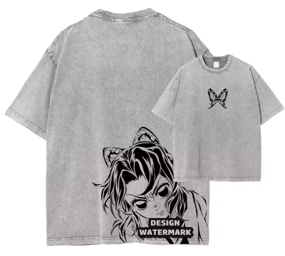 [Demon Slayer] RENGOKU Camiseta vintage extragrande 2
