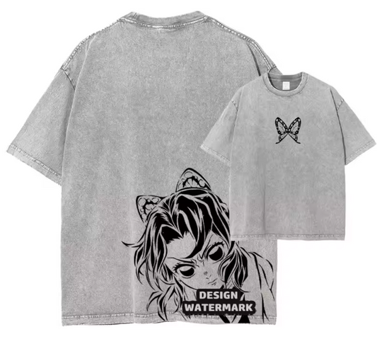 [Demon Slayer] RENGOKU Camiseta vintage extragrande 2