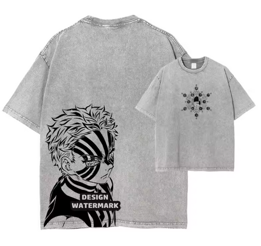 [Demon Slayer] AKAZA Oversized T-shirt