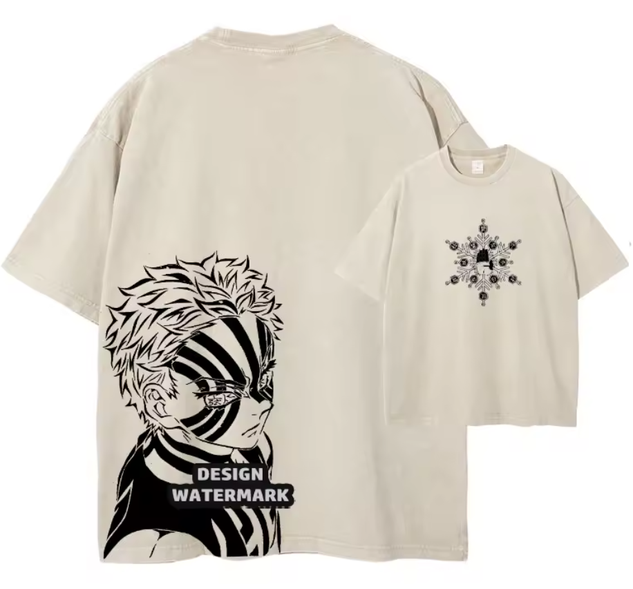 [Demon Slayer] AKAZA Oversized T-shirt