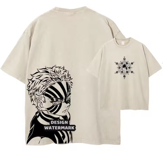 [Demon Slayer] AKAZA Oversized T-shirt
