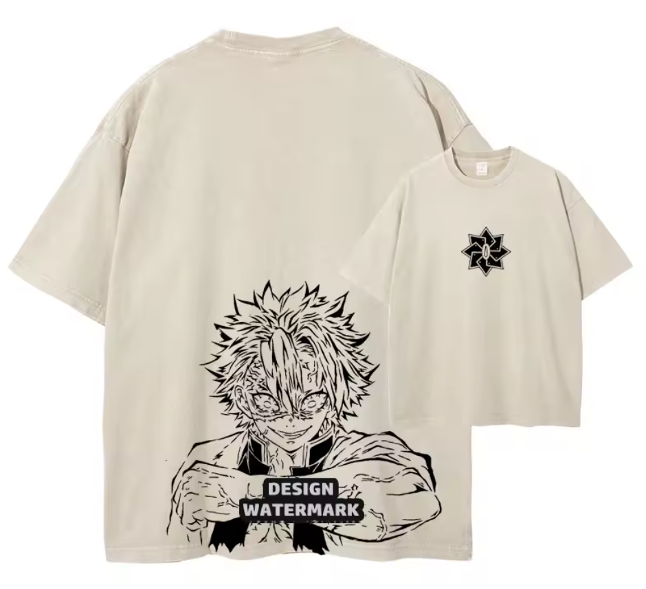 [Demon Slayer] RENGOKU Camiseta vintage extragrande 2