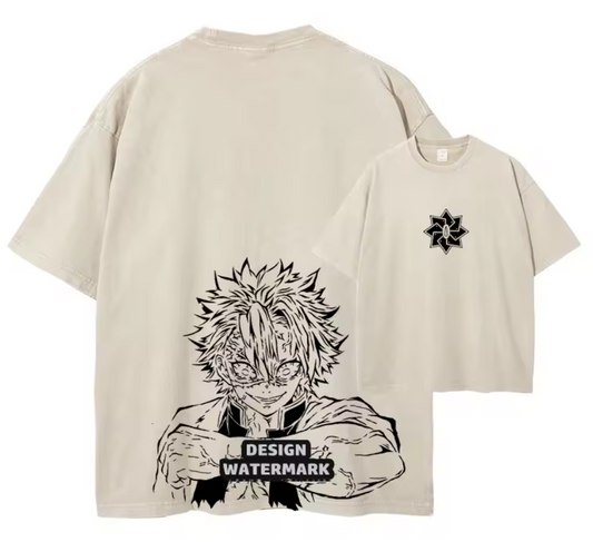 [Demon Slayer] RENGOKU Camiseta vintage extragrande 2