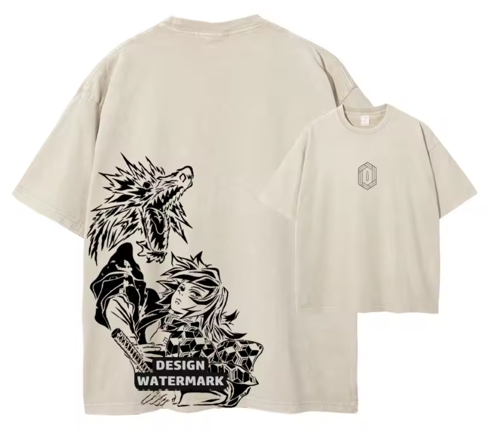 [Demon Slayer] RENGOKU Camiseta vintage extragrande 2