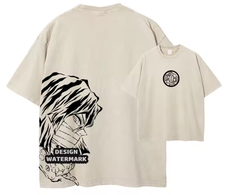 [Demon Slayer] RENGOKU Camiseta vintage extragrande 2