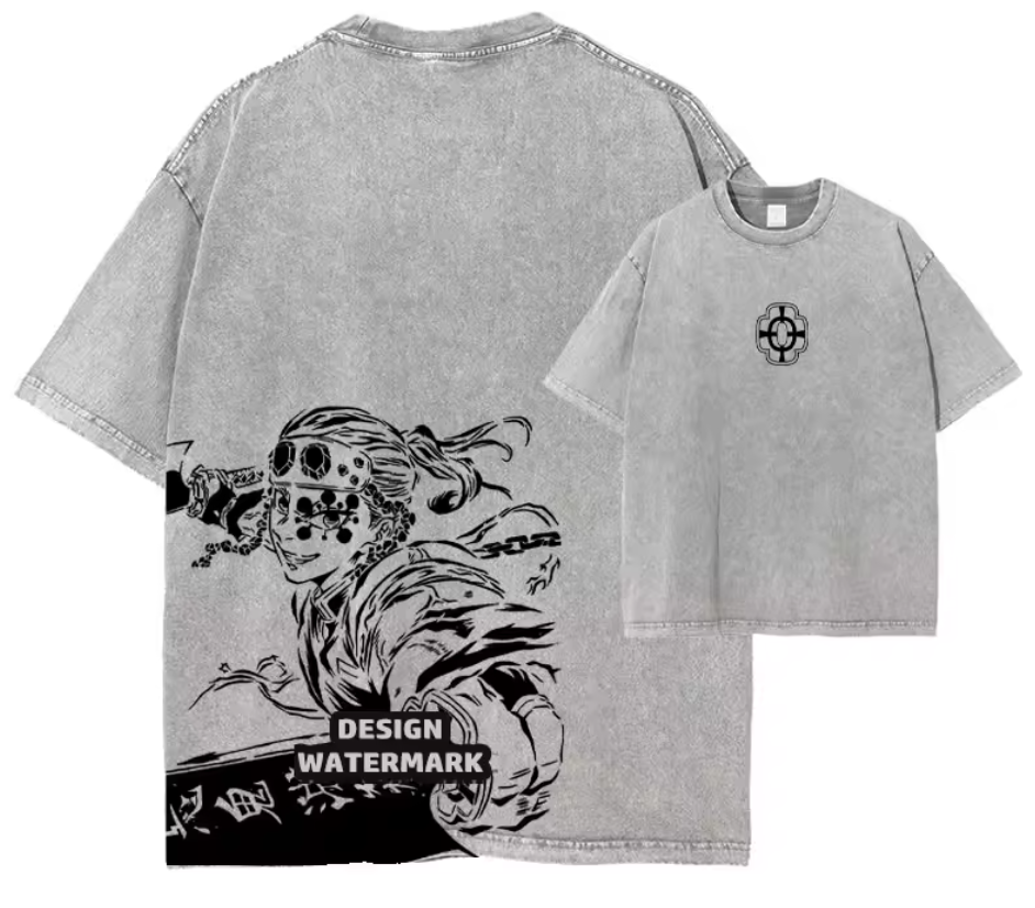 [Demon Slayer] RENGOKU Camiseta vintage extragrande 2