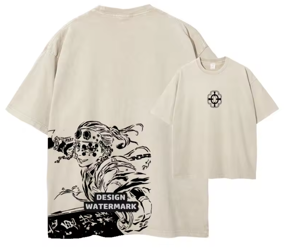 [Demon Slayer] RENGOKU Camiseta vintage extragrande 2