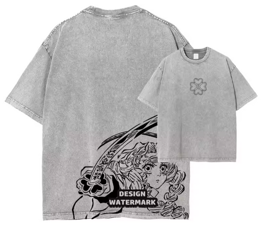 [Demon Slayer] RENGOKU Camiseta vintage extragrande 2