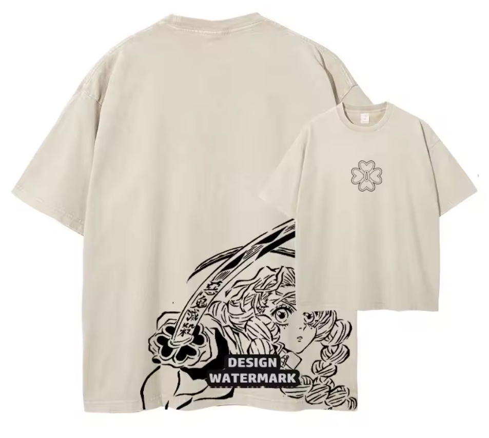 [Demon Slayer] RENGOKU Camiseta vintage extragrande 2