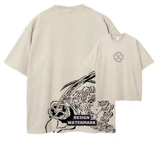 [Demon Slayer] RENGOKU Camiseta vintage extragrande 2