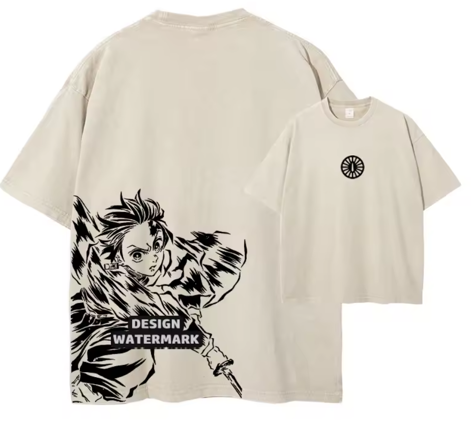 [Demon Slayer] RENGOKU Camiseta vintage extragrande 2
