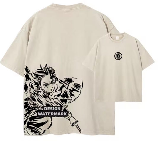 [Demon Slayer] RENGOKU Camiseta vintage extragrande 2