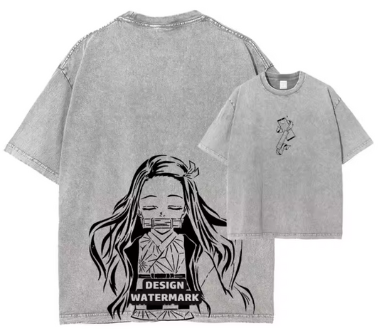 [Demon Slayer] RENGOKU Camiseta vintage extragrande 2