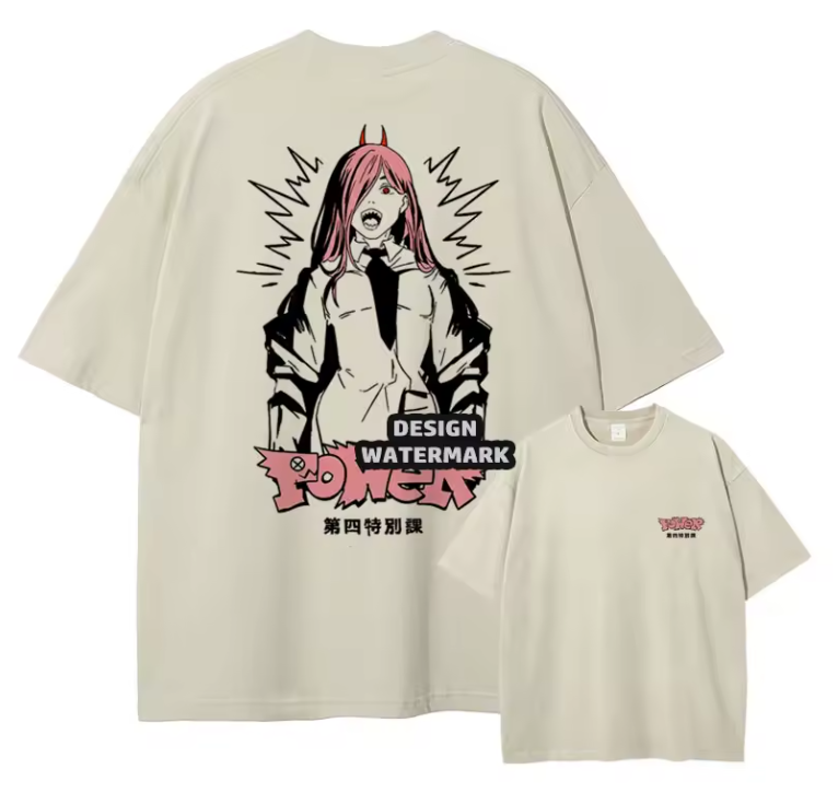 [Frieren] FRIEREN Camiseta extragrande blanca/albaricoque