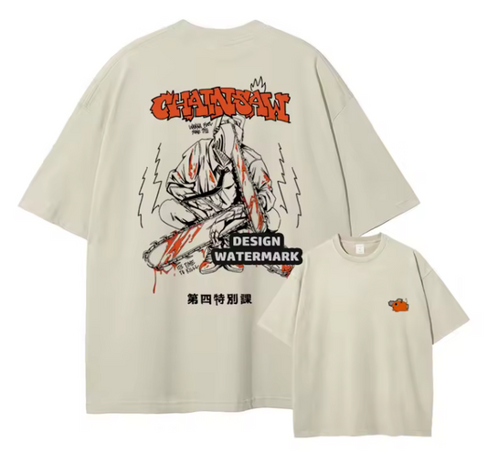 [Chainsaw Man] DENJI Oversized T-shirt