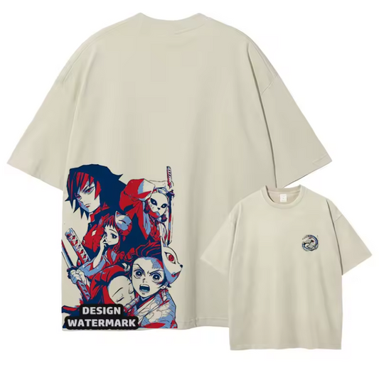 [Demon Slayer] RENGOKU Camiseta vintage extragrande 2