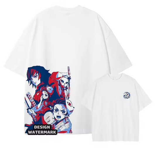 [Demon Slayer] RENGOKU Camiseta vintage extragrande 2