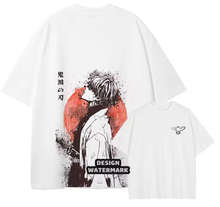 [Demon Slayer] RENGOKU Camiseta vintage extragrande 2