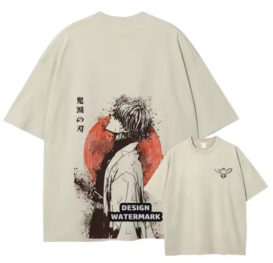 [Demon Slayer] RENGOKU Camiseta vintage extragrande 2