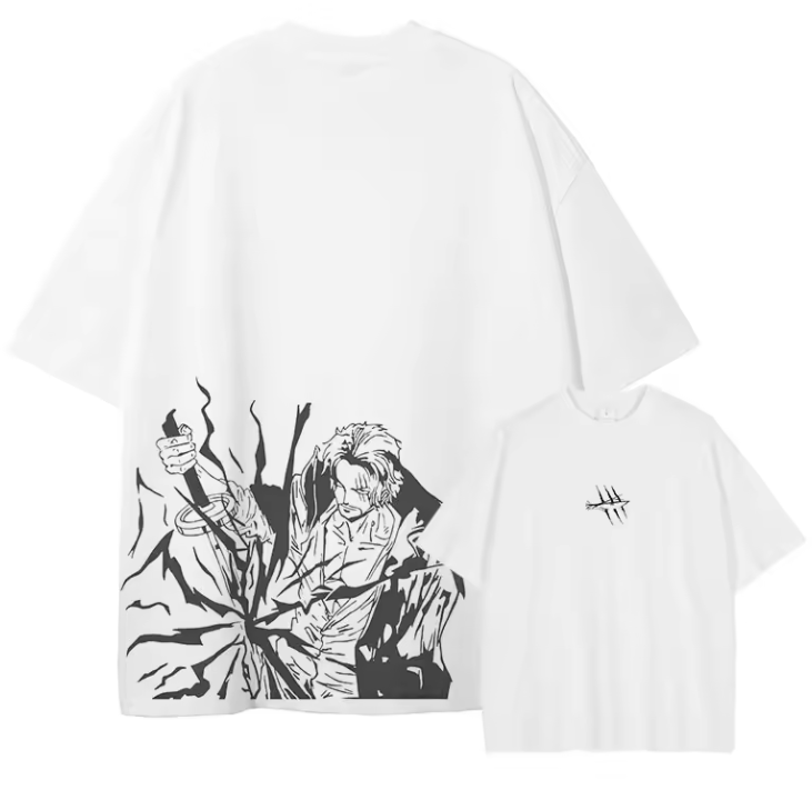 [One Piece] Camiseta vintage extragrande de JINBE