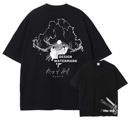 [One Piece] Camiseta vintage extragrande HANCOCK 3