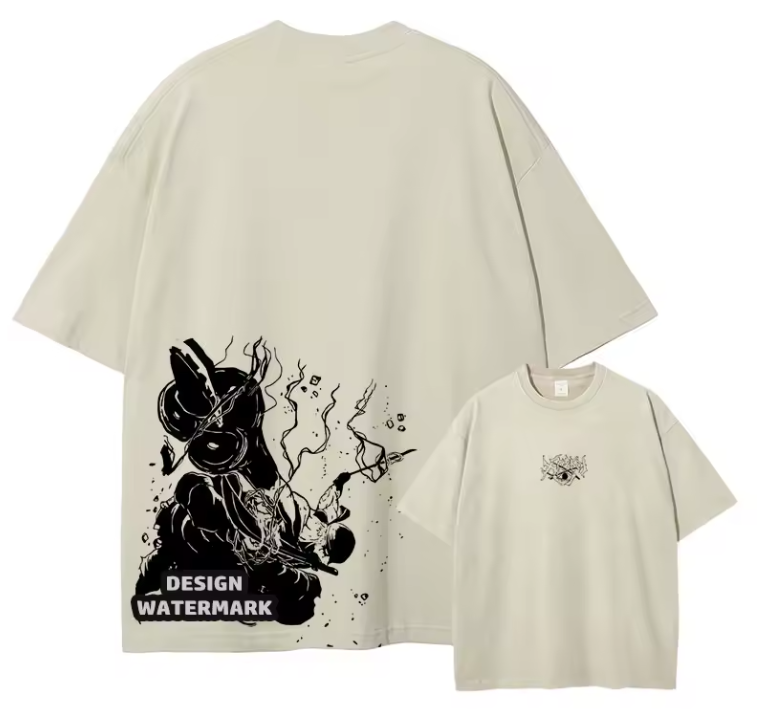 [One Piece] Camiseta vintage extragrande de JINBE