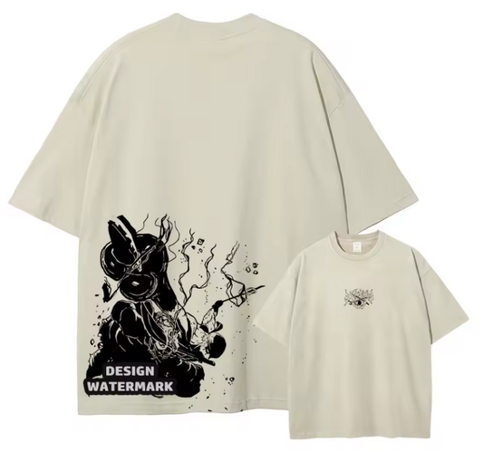 [One Piece] Camiseta vintage extragrande de JINBE