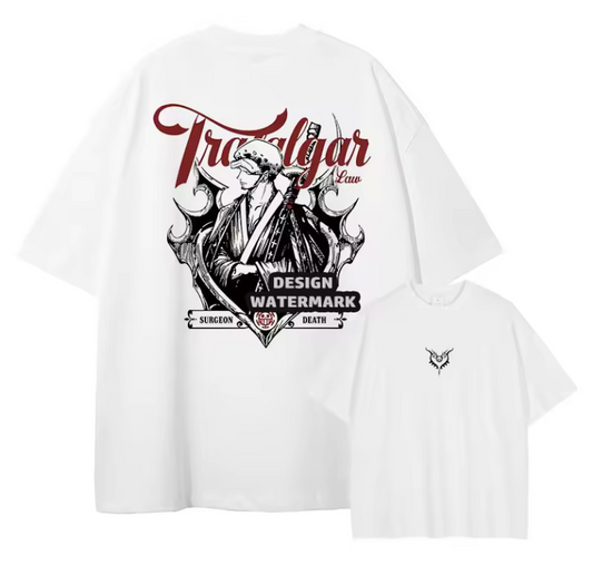 [One Piece] Camiseta vintage extragrande de JINBE