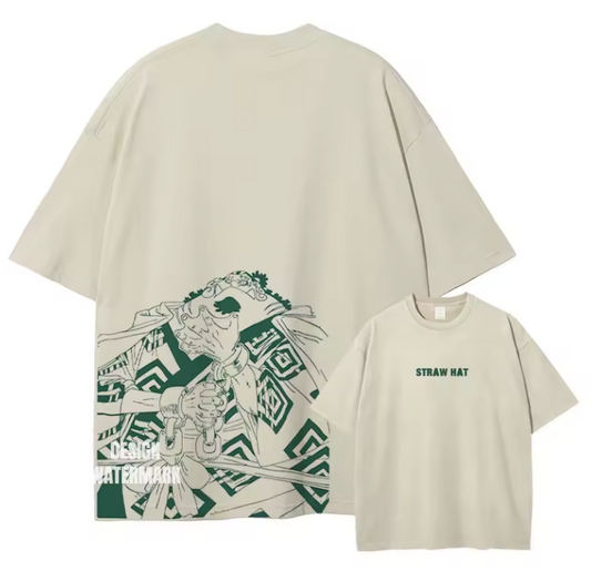 [One Piece] Camiseta vintage extragrande de JINBE