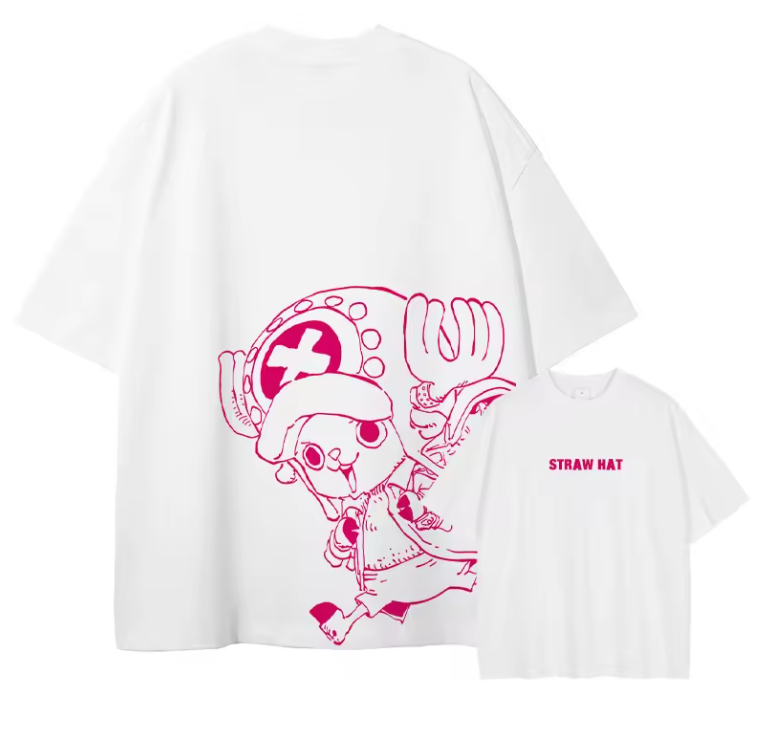 [One Piece] Camiseta extragrande color albaricoque de CHOPPER