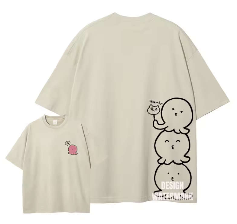 [Frieren] FRIEREN Camiseta extragrande blanca/albaricoque