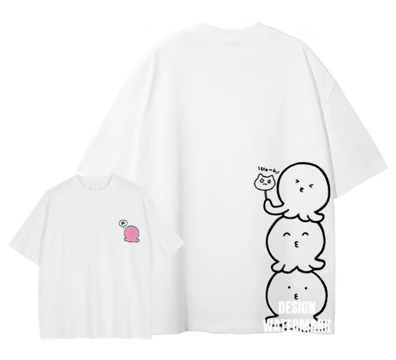[Frieren] FRIEREN Camiseta extragrande blanca/albaricoque