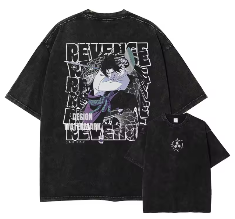 [One Piece] Camiseta vintage extragrande HANCOCK 3
