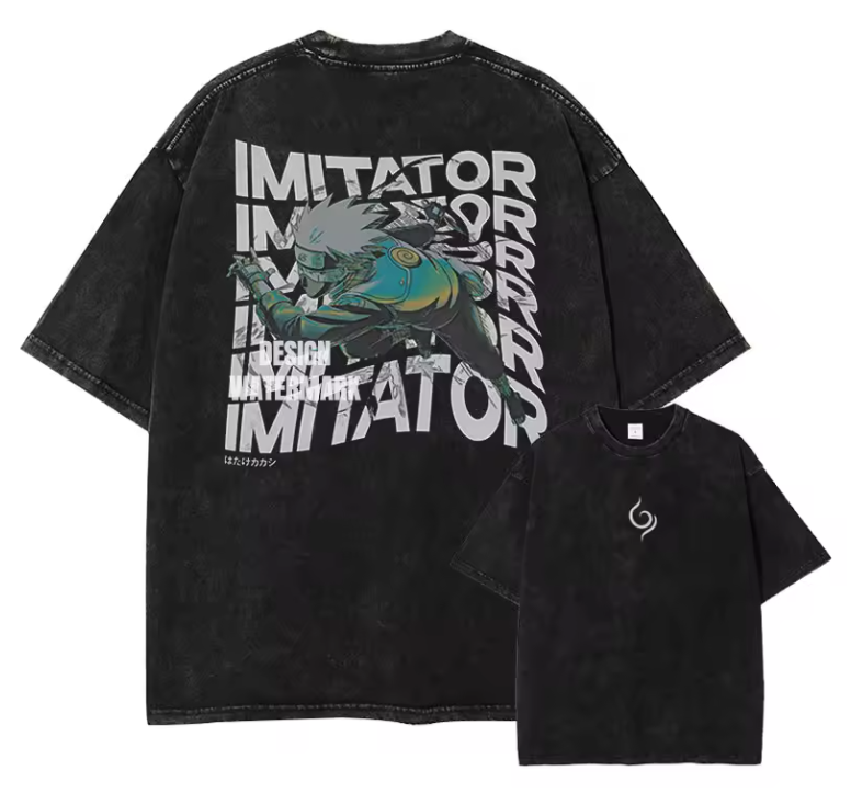 [One Piece] Camiseta vintage extragrande HANCOCK 3