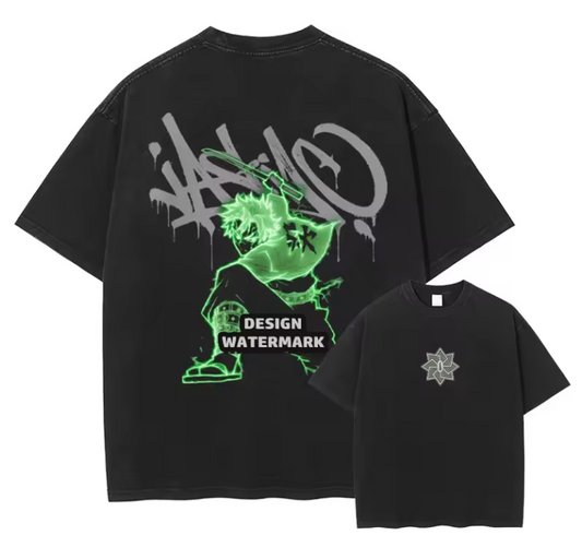 [Demon Slayer] RENGOKU Camiseta vintage extragrande 2