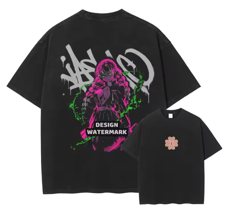 [Demon Slayer] RENGOKU Camiseta vintage extragrande 2