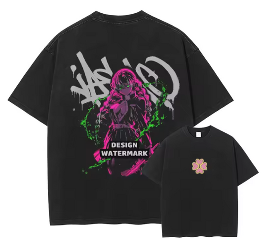 [Demon Slayer] RENGOKU Camiseta vintage extragrande 2