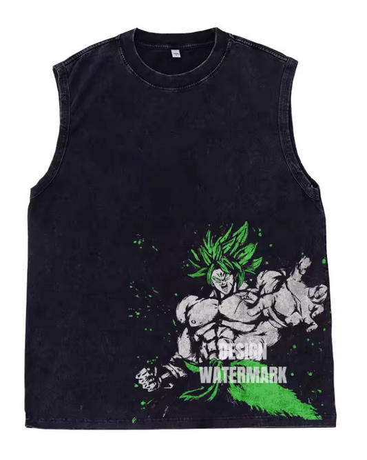 [Dragon Ball] Camiseta vintage extragrande de BROLY