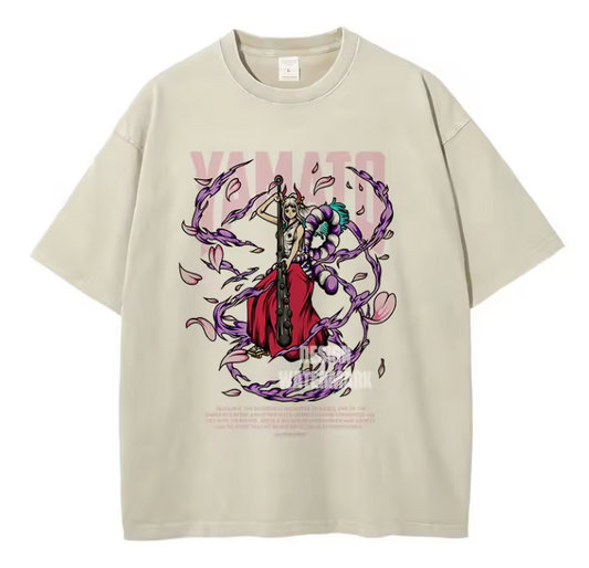 [One Piece] Camiseta vintage extragrande de YAMATO
