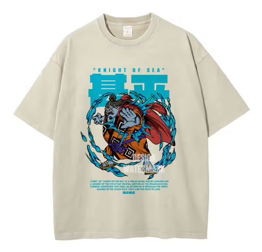 [One Piece] Camiseta vintage extragrande de JINBE