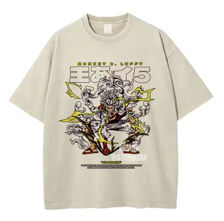 [One Piece] LUFFY (NIKA) Oversized T-shirt