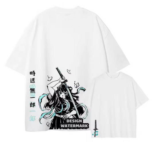 [Demon Slayer] RENGOKU Camiseta vintage extragrande 2