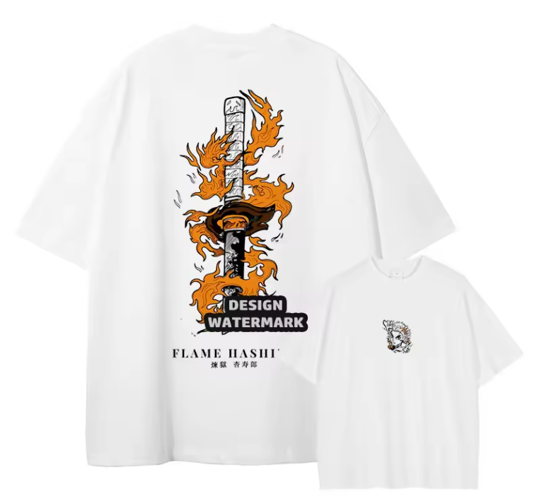 [Demon Slayer] RENGOKU Camiseta vintage extragrande 2