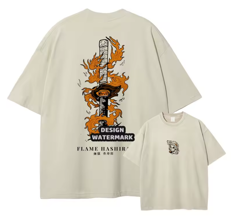 [Demon Slayer] RENGOKU Camiseta vintage extragrande 2