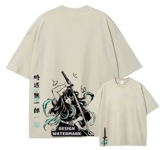 [Demon Slayer] RENGOKU Camiseta vintage extragrande 2